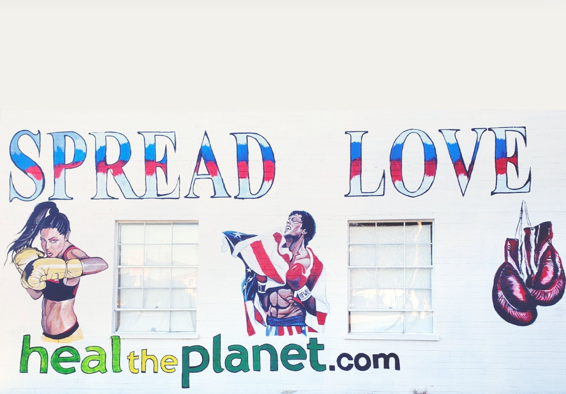 Spread Love California, Heal the Planet, Mural